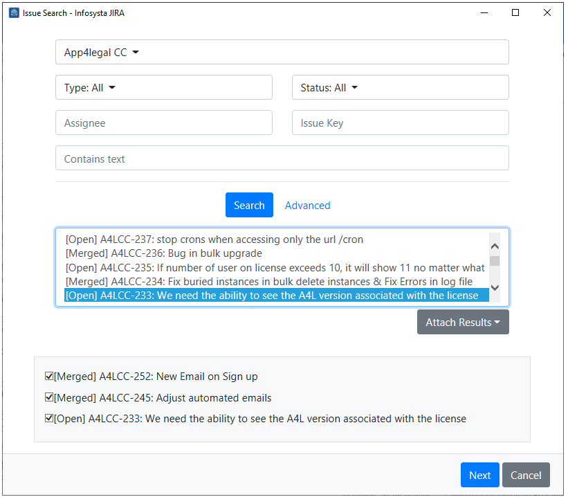 Atlassian Products Documentation > Comment on an existing issue > Bulk_Comment.png