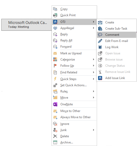 Atlassian Products Documentation > Comment on an existing issue > OTJ-comment.png
