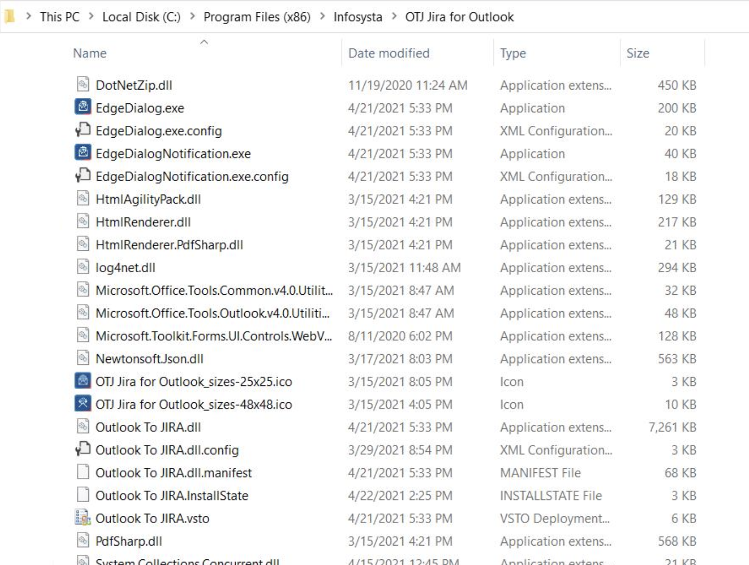 Atlassian Products Documentation > FAQ - OTJ Jira for Outlook > Screenshot 2021-04-22 at 2.30.37 PM.png