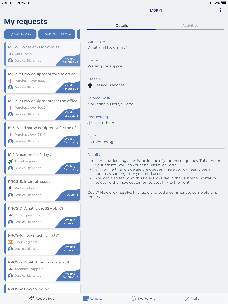 Atlassian Products Documentation > Release Notes - JSMobile - Service Management Portal > Simulator Screen Shot - iPad Pro (12.9-inch) (2nd generation) - 2021-02-18 at 14.56.39.png