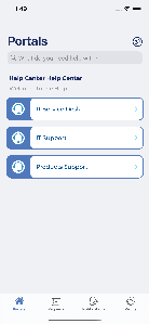 Atlassian Products Documentation > Release Notes - JSMobile - Service Management Portal > Simulator Screen Shot - iPhone 11 Pro Max - 2021-02-18 at 13.49.34.png